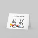 Cartoon Valentines Day Cute Feet cards