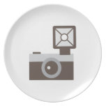 Cartoon Vintage Camera Dinner Plates
