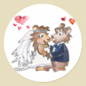 Cartoon Wedding Couple stickers by zooogle Cartoon Wedding Couple stickers