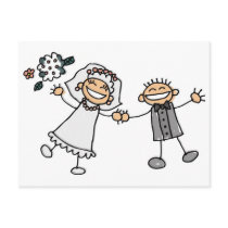 Cartoon Wedding Postcards