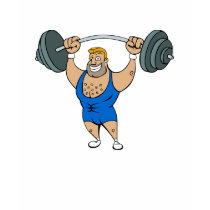 Cartoon Weightlifter t-shirts by RandomGames Cartoon Weightlifter t-shirts