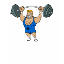 Cartoon Weightlifter t-shirts by RandomGames Cartoon Weightlifter t-shirts
