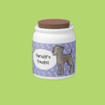 Cartoon Weimaraner Candy Jar