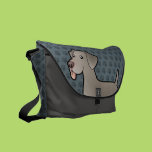 Cartoon Weimaraner Messenger Bag