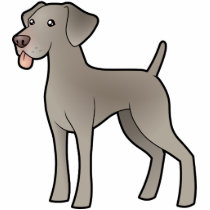 Cartoon Weimaraner Photo Sculpture