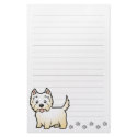 Cartoon West Highland White Terrier stationery