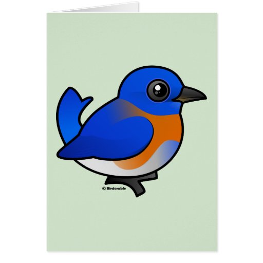 Cartoon Western Bluebird Cards
