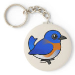 Western Bluebird Basic Keychain