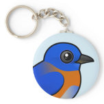 Western Bluebird Basic Keychain