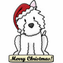 Cartoon Westie Christmas Ornament photo sculptures by MenagerieMayhem Cartoon Westie Christmas Ornament photo sculptures