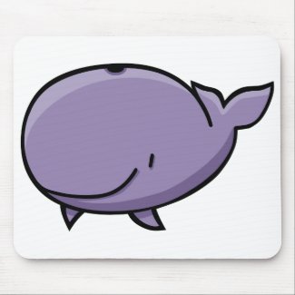 Cartoon Whale zazzle_mousepad
