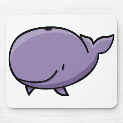 A cute cartoon whale. This original cartoon illustration of a whale is a 