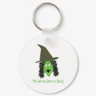 round_keychain - Cartoon witch that's just a bit creepy and scary.  Great for Halloween or any time just for fun to let everyone know the wicked witch is back! Funny gift for moms and bosses. Everyone knows to stay away when you're wearing this funny Halloween t-shirt.