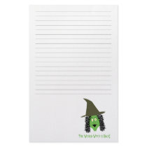 Cartoon wicked witch lined stationary stationery by holidaywhimsy Cartoon wicked witch lined stationary stationery