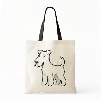 Cartoon White Wire Fox Terrier Bag Cute White Wire Fox Terrier Bag