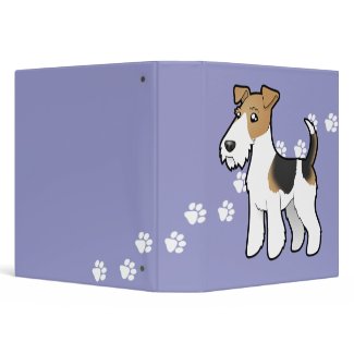Cartoon Wire Fox Terrier Binder Cartoon Wire Fox Terrier Avery Binder