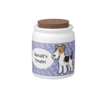 Cartoon Wire Fox Terrier Candy Dishes