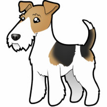 Cartoon Wire Fox Terrier Cut Outs