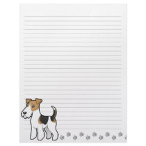 Cartoon Wire Fox Terrier Letterhead
