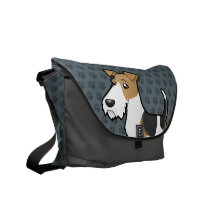 Cartoon Wire Fox Terrier Commuter Bag