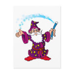 Cartoon Wizard postcards