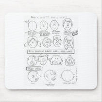 "Cartoon Worksheet" mousepads