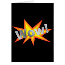 Cartoon WOW Greeting Card