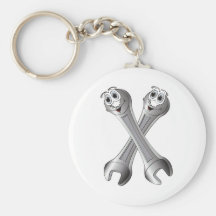 Cartoon Wrenches Keychains