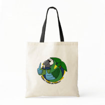 Cartoon Yellow Collared Macaw bags by MenagerieMayhem Cartoon Yellow Collared Macaw bags