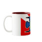 Cartoon Yellowbar Angelfish Dive Flag Two-Tone Mug