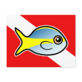 Yellowtail Snapper Scuba Diver Flag 
