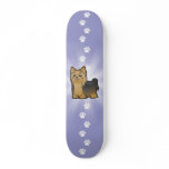Cartoon Yorkshire Terrier (long hair no bow) Skate Board Deck
