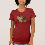Cartoon Yorkshire Terrier (short hair with bow) T Shirt