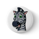Cartoon Zebra Pin