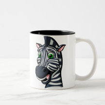 Cartoon Zebra Coffee Mug