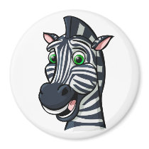 Cartoon Zebra Fridge Magnet