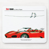 CARtoonConvertibleBird mousepads