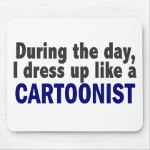 Cartoonist During The Day mousepads