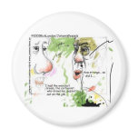 Cartoonist Passed Out Funny Gifts &amp; Tees Refrigerator Magnet