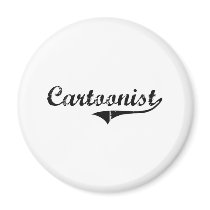 Cartoonist Professional Job Fridge Magnet