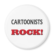 Cartoonists Rock Magnets
