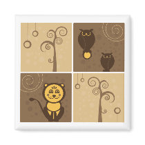 Cartoons Animals Design magnets by EveStock Cartoons Animals Design magnets