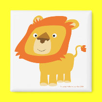 Cartoony lion magnet