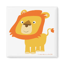 Cartoony lion magnet by Lioness_Graphics Cartoony lion magnet