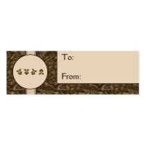 Cartwheel Bears Brown Fur Gift Tags business cards