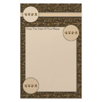 Cartwheel Bears Brown Fur Stationery stationery
