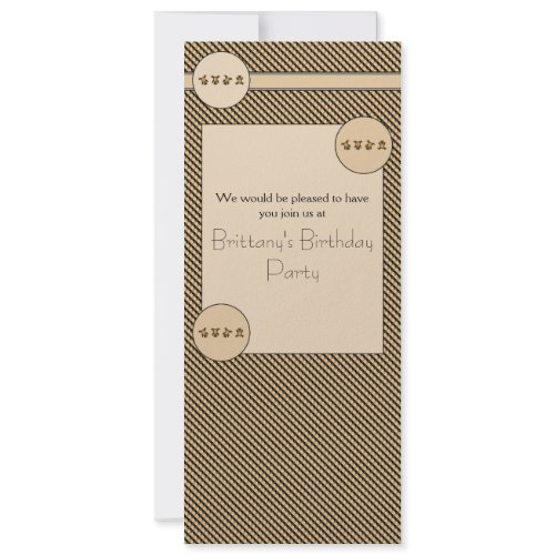 Cartwheel Bears Color Swatches Invitation