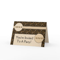 Cartwheel Bears Cross Stitch Invitation Card
