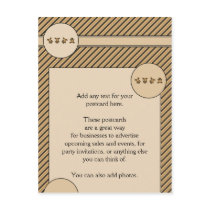 Cartwheel Bears Diagonal Stripes Postcard postcards