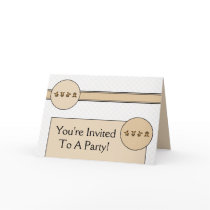 Cartwheel Bears Gray Plaid Invitation Card cards